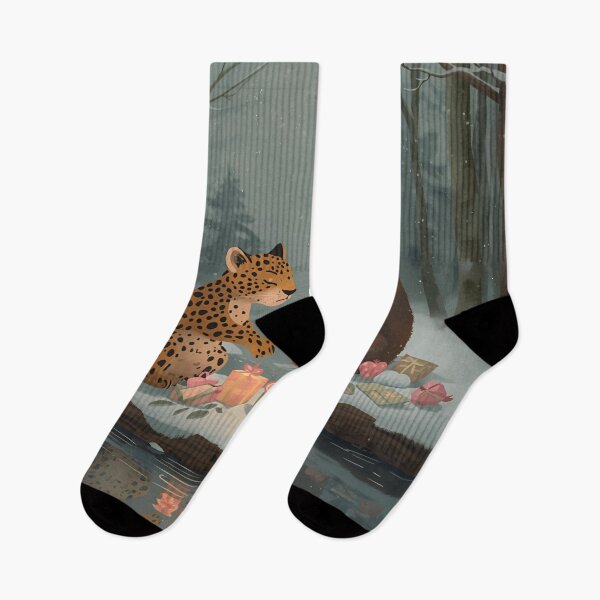 Item preview, Valentine’s Leopard & Capybara Couple • Whimsical Riverside Heart Prep Art designed and sold by WildlifeWhimsy.