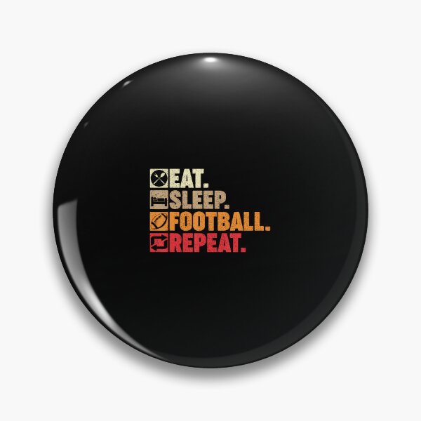 Item preview, Eat Sleep American Football Repeat Men ns Boys Coach designed and sold by DianaCandyce.