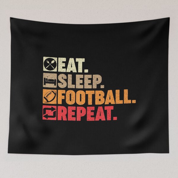 Item preview, Eat Sleep American Football Repeat Men ns Boys Coach designed and sold by DianaCandyce.