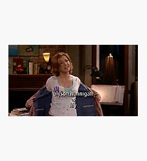 Lily Aldrin - Wie ich deine Mutter getroffen habe Fotodruck