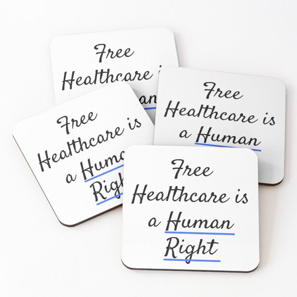 Item preview, Free Healthcare is a Human Right Sticker designed and sold by Progress and Solidarity Designs.