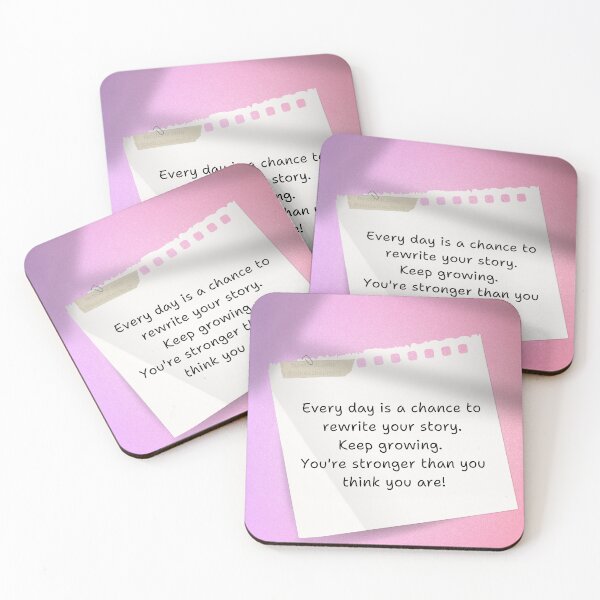 Item preview, Rewrite Your Story- Growth & Strength Affirmation Quote pinkish designed and sold by PureMuse.