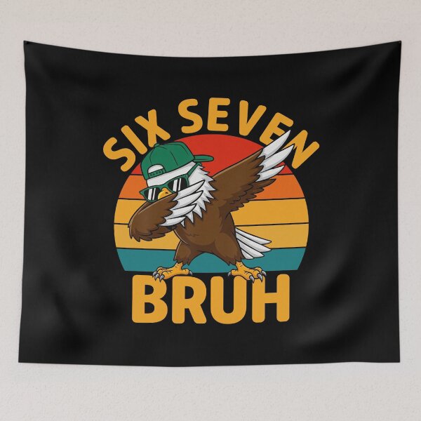 Item preview, Cool Bald Eagle Dab – Six Seven 6 7 Bruh 67 Meme T-Shirt designed and sold by LashondaGreen89.