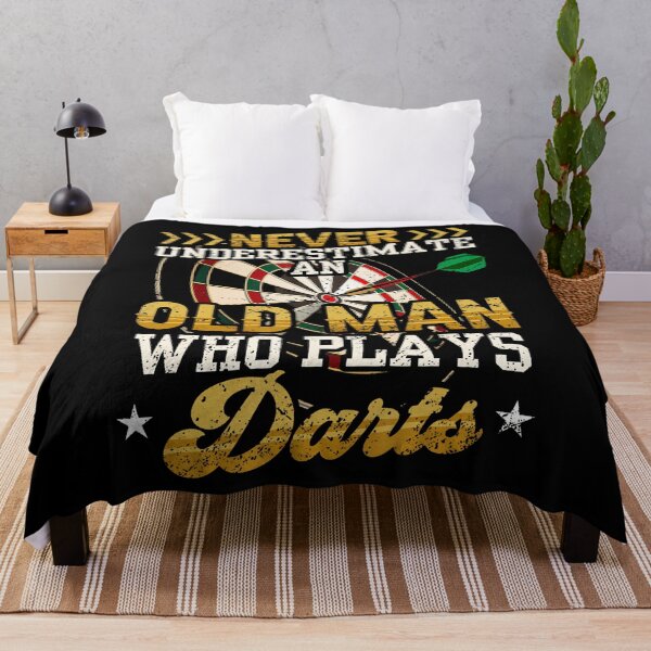Item preview, Never Underestimate An Old Man Who Plays Darts Funny Darts designed and sold by TashiaJerrie.