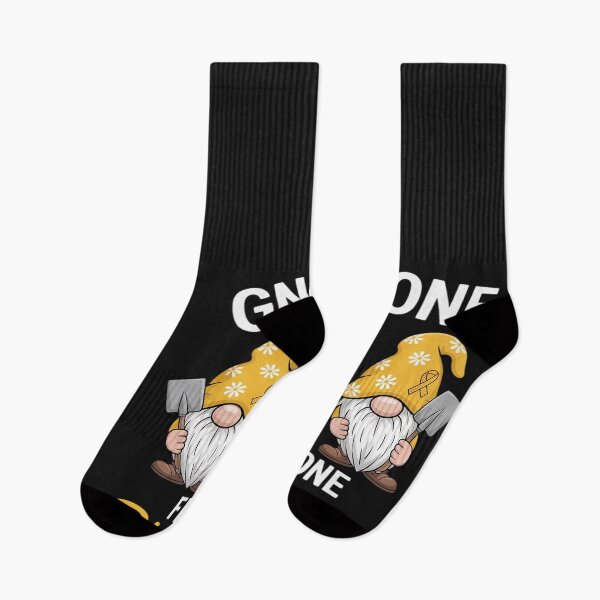 Item preview, Gnome One Fights Alone Gold Childhood Cancer Awareness designed and sold by Eskomeranola.