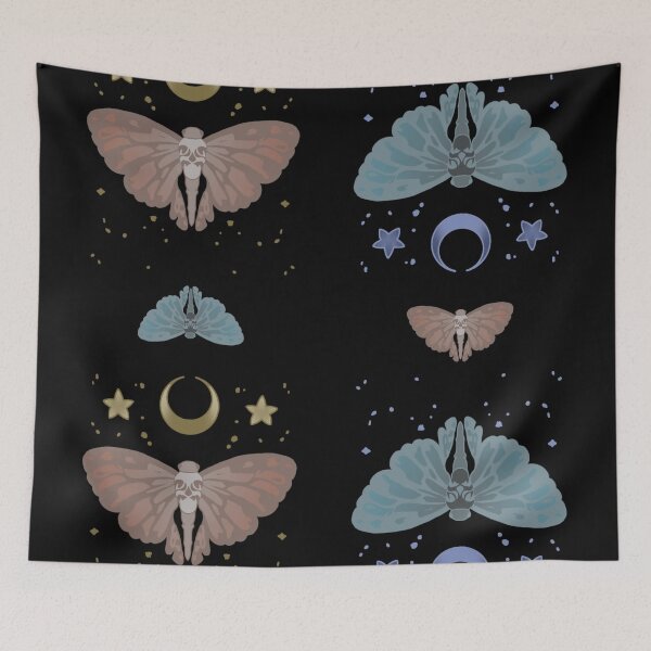 Item preview, Beautiful Moth Pattern | Gothic Nature Design designed and sold by Nightshade Garden.