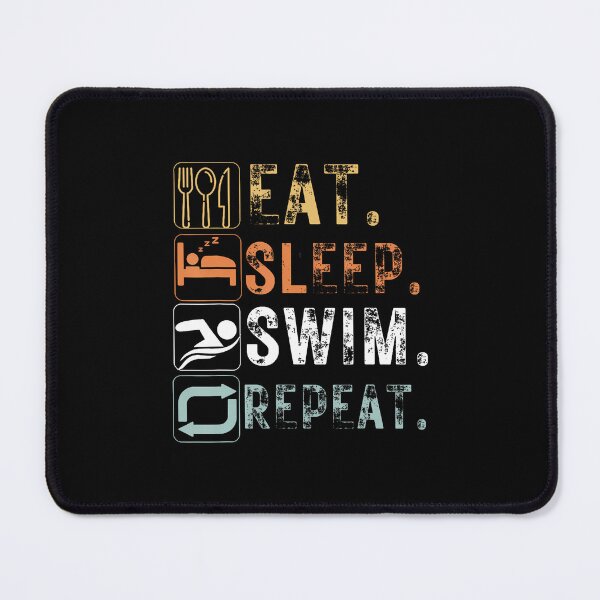 Item preview, Vintage Eat Sleep Swim Repeat Funny Eat Sleep Swim designed and sold by pfanodlnazb.