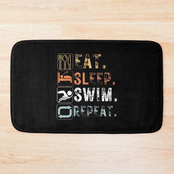 Item preview, Vintage Eat Sleep Swim Repeat Funny Eat Sleep Swim designed and sold by pfanodlnazb.
