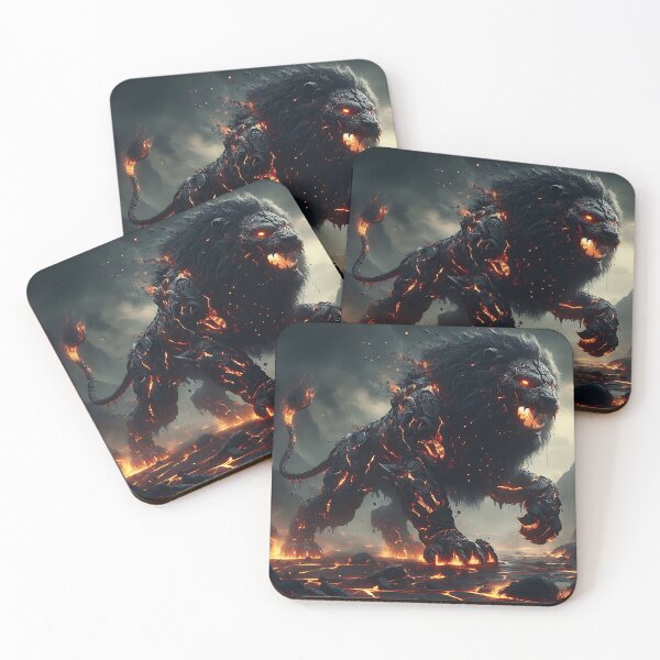 Item preview, Black Lava Lion designed and sold by GalleryBrisArt.