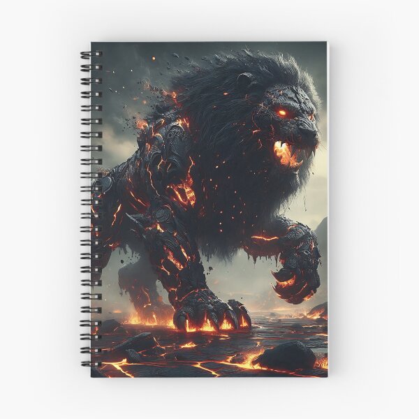 Item preview, Black Lava Lion designed and sold by GalleryBrisArt.