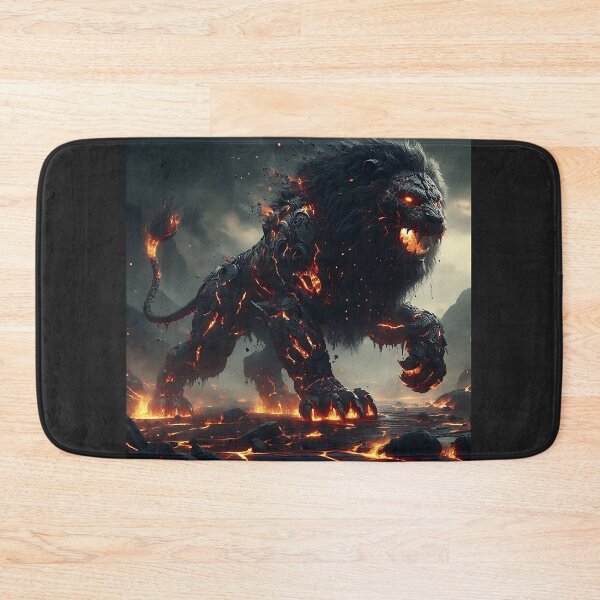 Item preview, Black Lava Lion designed and sold by GalleryBrisArt.