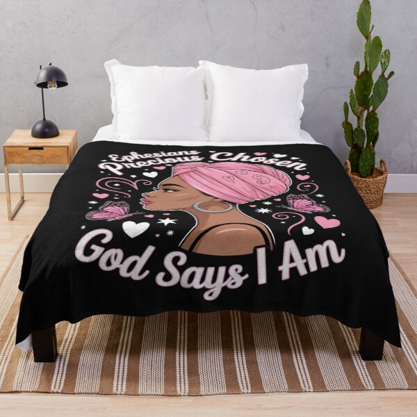 Item preview, God Says I Am Breast Cancer Warrior Christian Afro Women designed and sold by Eskomeranola.