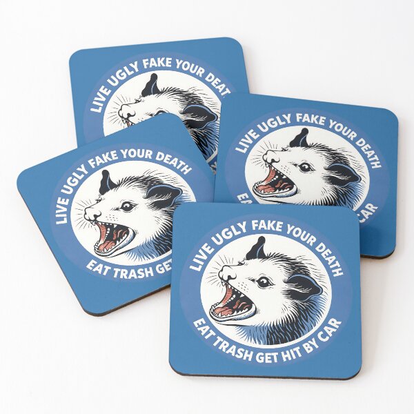 Item preview, Live Ugly Fake your Death Eat Trash designed and sold by kirstenstration.