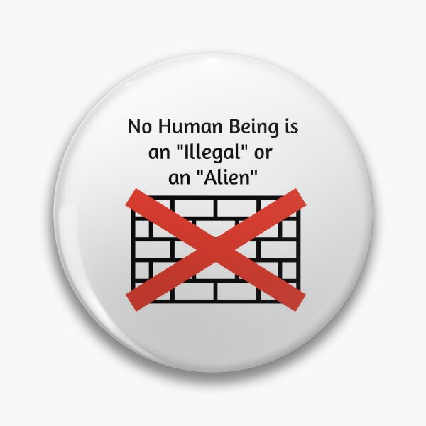 Item preview, No Human Being is an Illegal or an Alien designed and sold by Progress and Solidarity Designs.