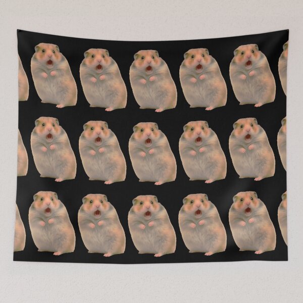Item preview, Scared Shocked Hamster Meme designed and sold by The Art by Rossouw.