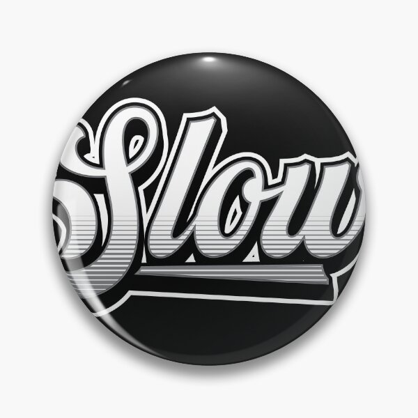 Item preview, Slow – Retro Typography Sticker for Calm Life designed and sold by PigpanStickerrr.