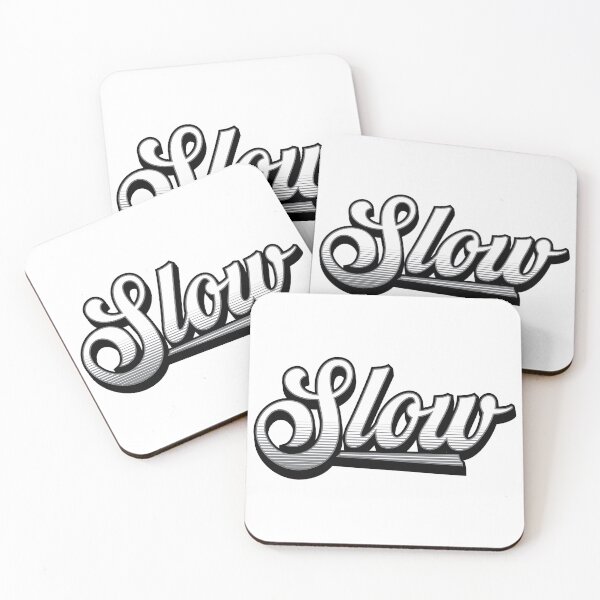 Item preview, Slow – Retro Typography Sticker for Calm Life designed and sold by PigpanStickerrr.