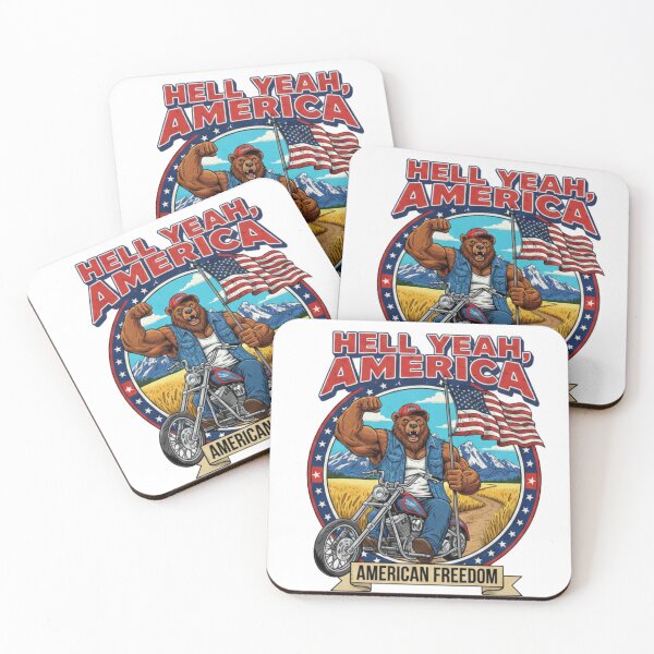 Item preview, Hell Yeah America – Patriot Bear on Motorcycle designed and sold by TopMentality.