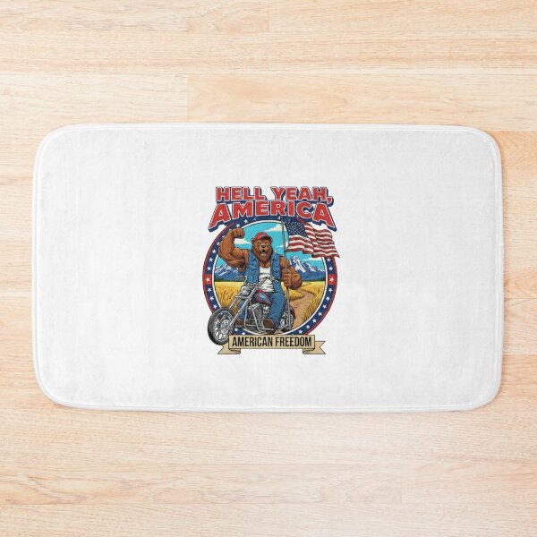 Item preview, Hell Yeah America – Patriot Bear on Motorcycle designed and sold by TopMentality.