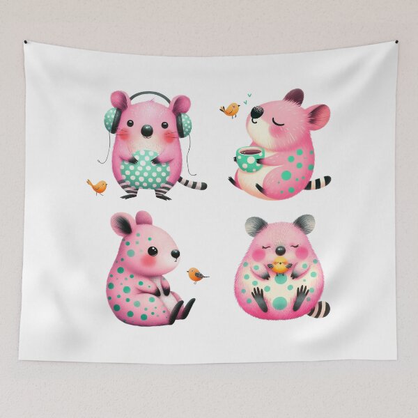 Item preview, Pink Quokka designed and sold by Beyondnote-Art.