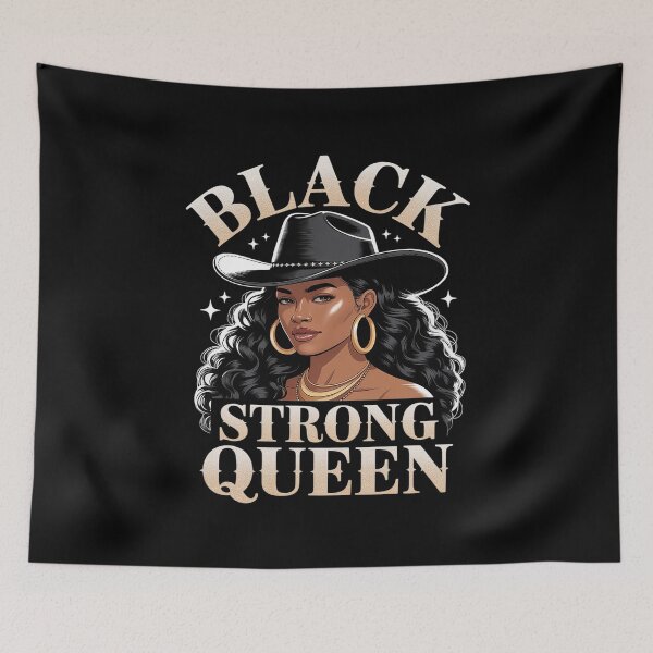 Item preview, Black Strong Queen African American Beauty Gold Crown Power designed and sold by Slwankol.