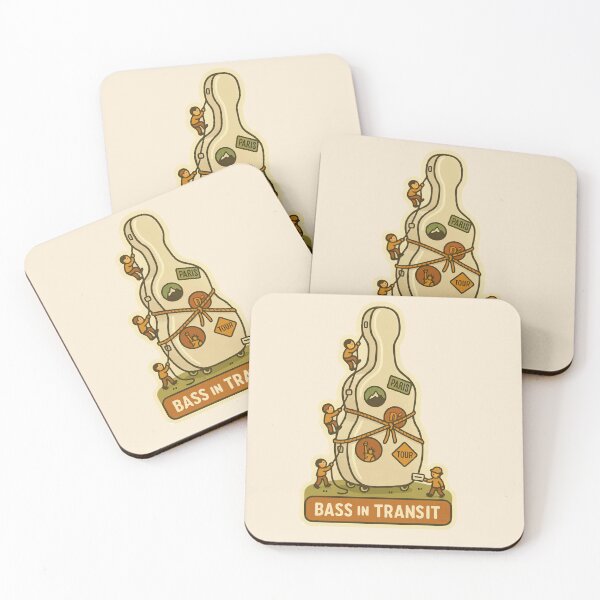 Item preview, Bass in Transit – Traveling Musician designed and sold by Tiny Joy World.