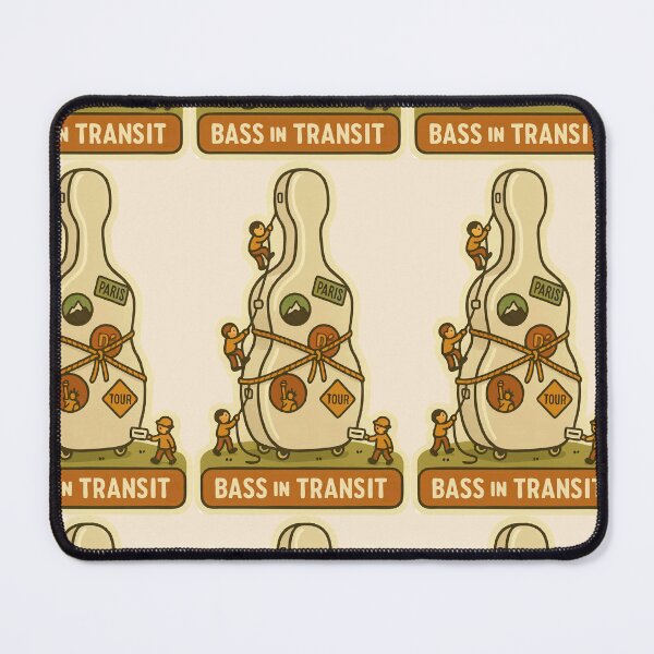 Item preview, Bass in Transit – Traveling Musician designed and sold by Tiny Joy World.