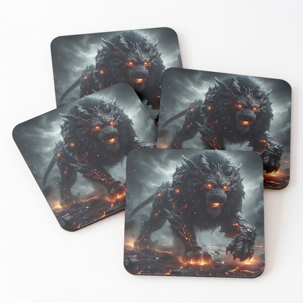 Item preview, Black Lava Lion designed and sold by GalleryBrisArt.