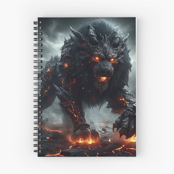 Item preview, Black Lava Lion designed and sold by GalleryBrisArt.