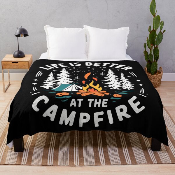 Item preview, Life Is Better At The Campfire Funny Camping designed and sold by DianaCandyce.