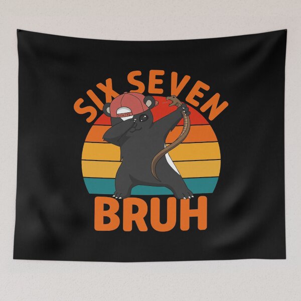 Item preview, Funny Six Seven Bruh 67 Meme Dabbing Sun Bear with Snake designed and sold by LashondaGreen89.