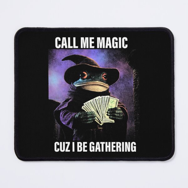 Item preview, Frog Call Me Magic Cuz I Be Gathering - Funny Wizard Gamer Dungeon Master designed and sold by CARBONARA LLC..