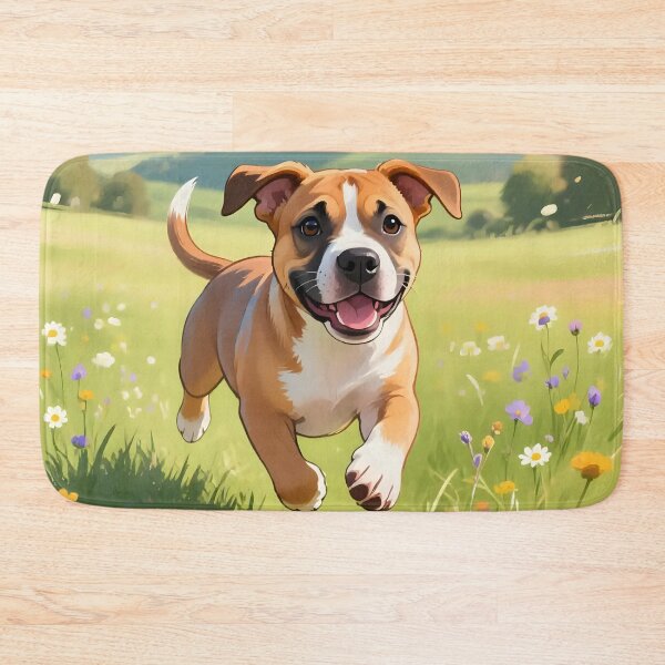 Item preview, Puppy dog playing in a field.  designed and sold by Nomad-Maynard.