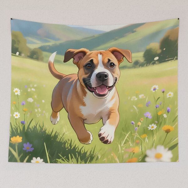 Item preview, Puppy dog playing in a field.  designed and sold by Nomad-Maynard.