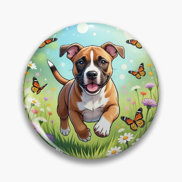 Item preview, Puppy dog playing in a field.  designed and sold by Nomad-Maynard.