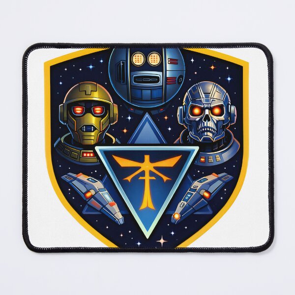 Item preview, Terrahawks Inspired Retro Robot Badge designed and sold by NOVAWEARIT.