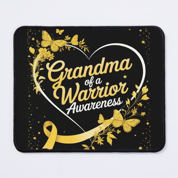 Item preview, Grandma Of A Warrior Gold Heart Childhood Cancer Awareness designed and sold by Bstilablhot.