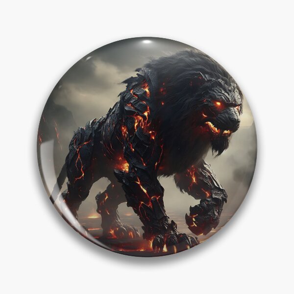 Item preview, Black Lava Lion designed and sold by GalleryBrisArt.