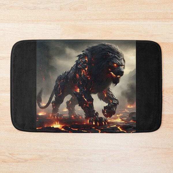 Item preview, Black Lava Lion designed and sold by GalleryBrisArt.