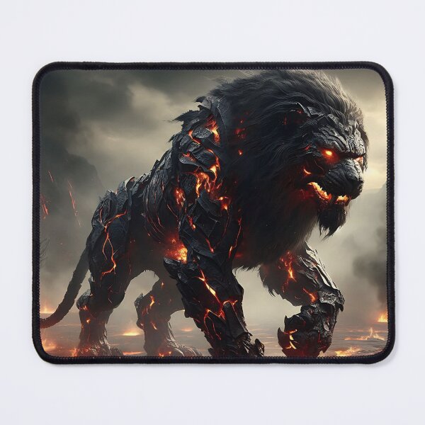 Item preview, Black Lava Lion designed and sold by GalleryBrisArt.