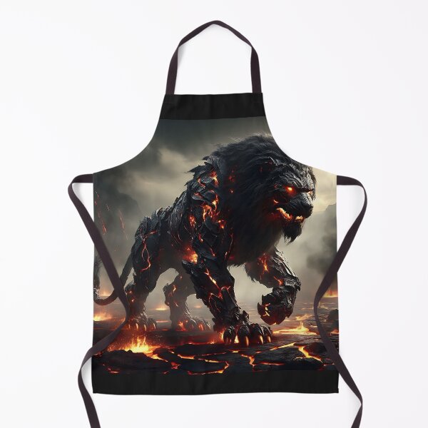 Item preview, Black Lava Lion designed and sold by GalleryBrisArt.