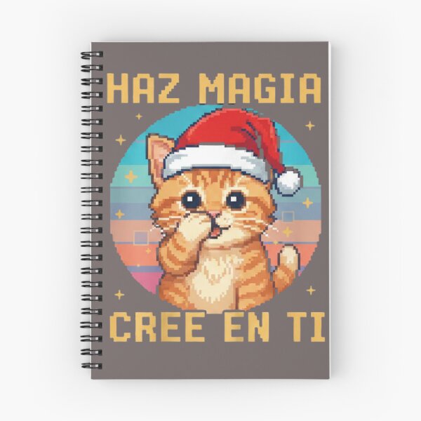 Artikelvorschau, Gatito Navideño: Haz Magia, Cree en Ti entworfen und verkauft von Bit Canvas.