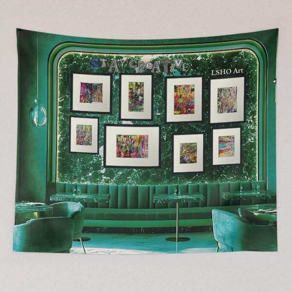 Item preview, LSHO Art Bluely Minted Vibes designed and sold by LSHO-Art.