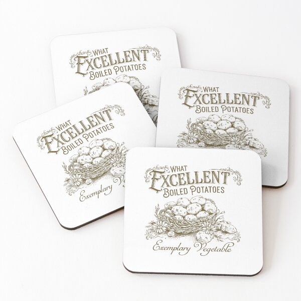Item preview, What Excellent Boiled Potatoes Funny Meme, Pride and Prejudice designed and sold by CARBONARA LLC..