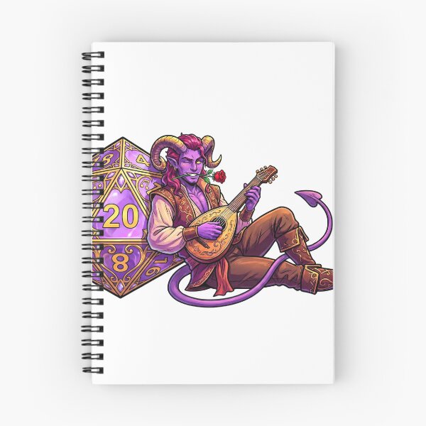 Item preview, Bardic Seduction: Tiefling Bard Dice Himbo designed and sold by SkinnyFlatWhite.