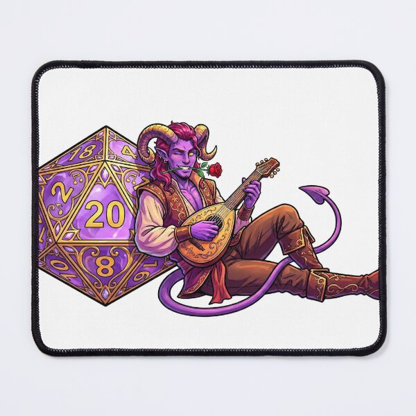Item preview, Bardic Seduction: Tiefling Bard Dice Himbo designed and sold by SkinnyFlatWhite.