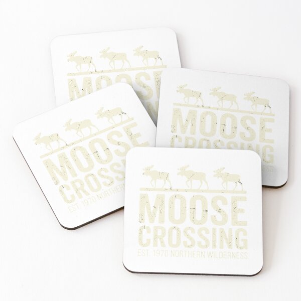 Item preview, Moose Crossing Est 1970 North American Wilderness Vintage Rustic designed and sold by chattsuede.