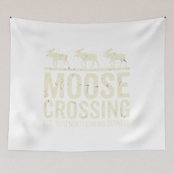 Item preview, Moose Crossing Est 1970 North American Wilderness Vintage Rustic designed and sold by chattsuede.