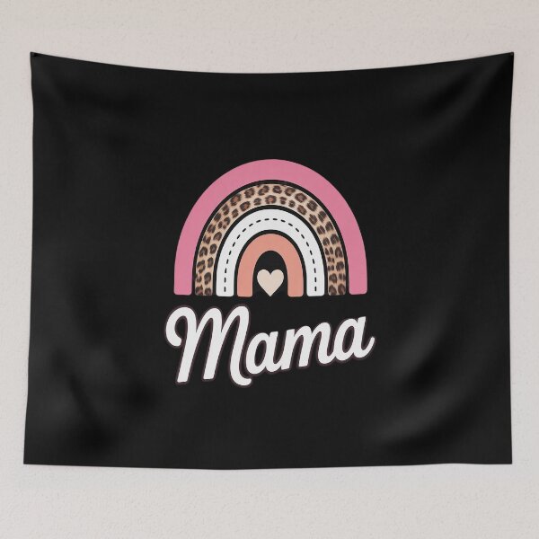 Item preview, Boho Rainbow Mama Leopard Mother's Day Cute Mom Heart Mommy designed and sold by Slwankol.