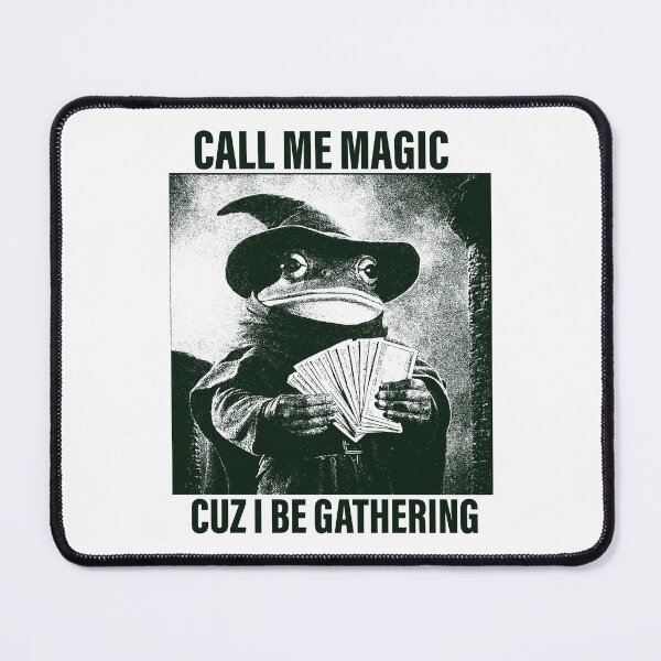 Item preview, Frog Call Me Magic Cuz I Be Gathering - Funny Wizard Gamer Dungeon Master designed and sold by CARBONARA LLC..
